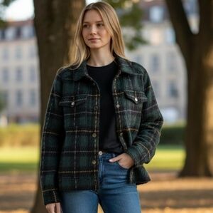 Christopher & Banks Plaid Coat